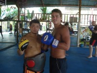 Chris Ross at Tiger Muay Thai and MMA training Camp, Thailand