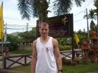 Matt Riding at Tiger Muay Thai and MMA, Phuket, Thailand