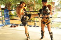 Scott Cooper training at Tiger Muay Thai training camp, Phuket, Thailand
