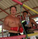 Muay Thai training guest.