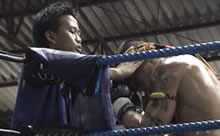 Thai warrior in ring